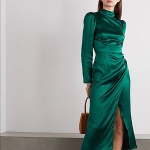 Reformation Carmelina Green Midi Dress